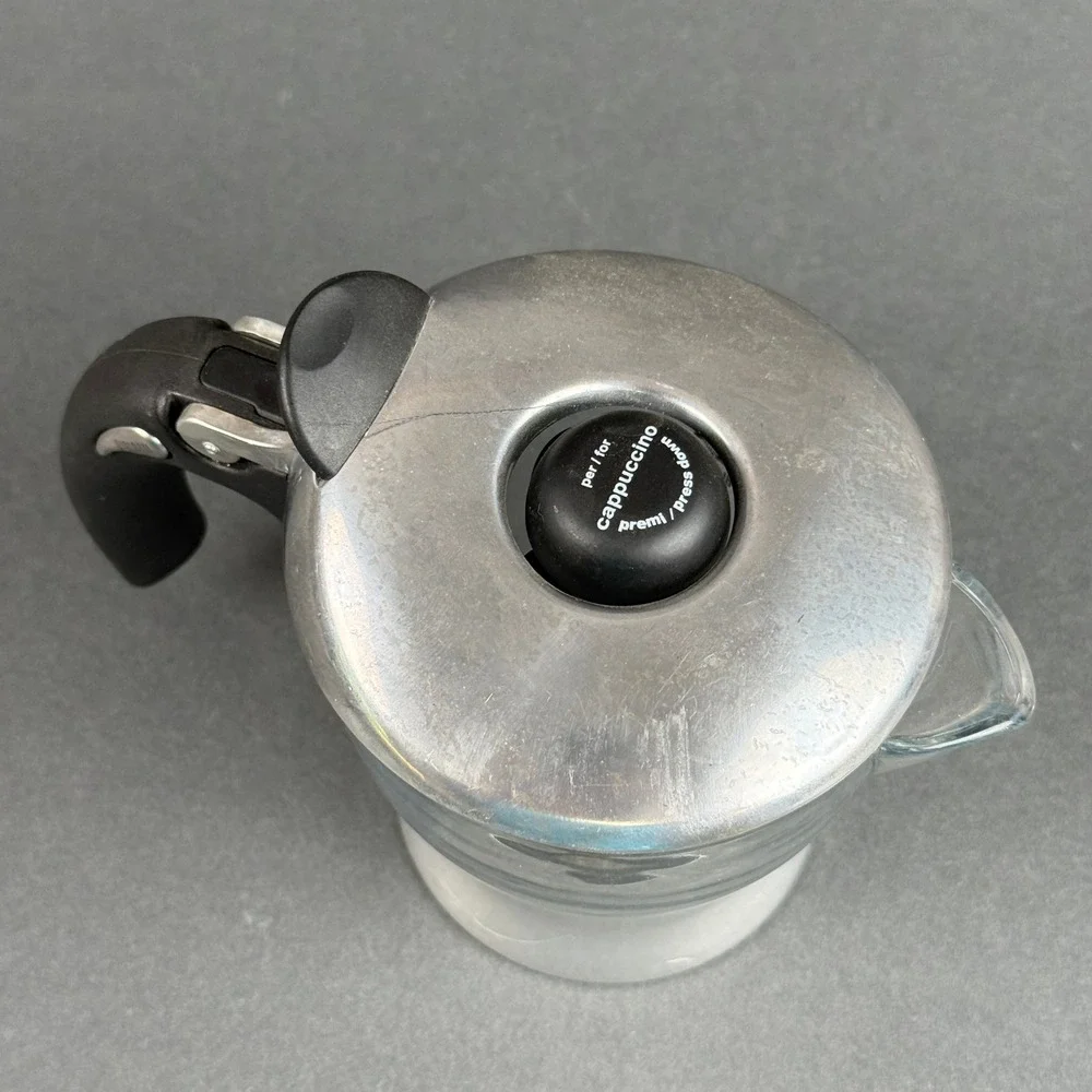 Bialetti Mukka Express Glass Cappuccino Maker Upper Carafe Replacement